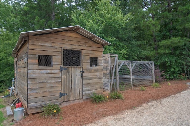 view of shed / structure