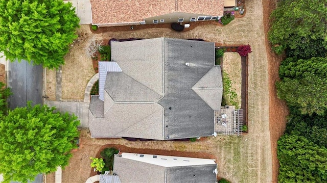 view from above of property