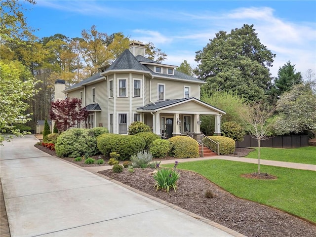 victorian house with a porch