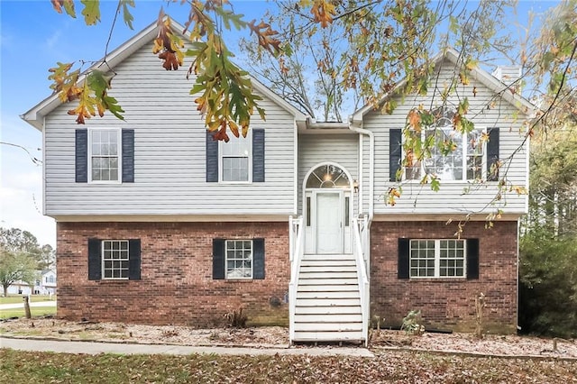 view of split foyer home