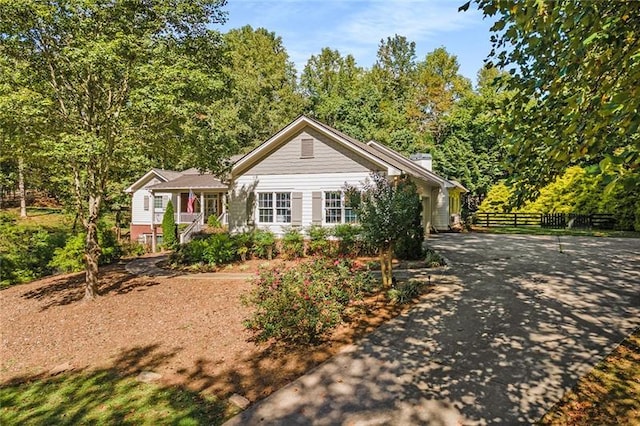 view of front of home