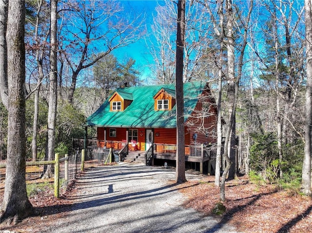 view of front of home