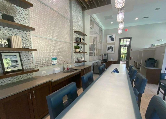 1117 Cordia Ave, Atlanta, GA 30318 - dining area with light tile patterned flooring and recessed lighting