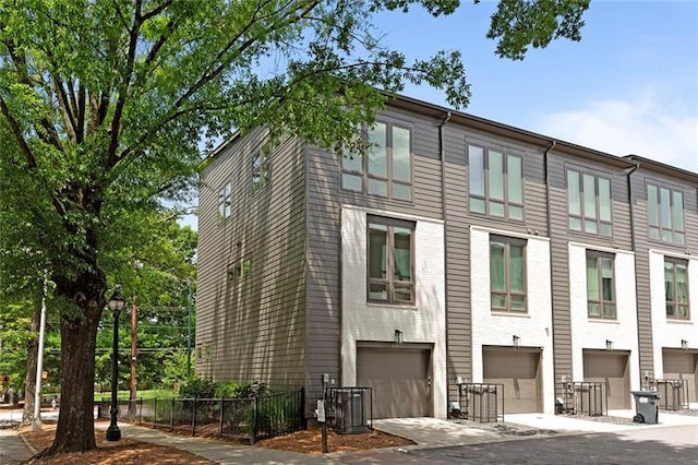 view of front of home featuring central AC