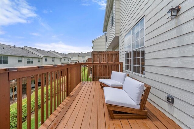 3542 Chattahoochee Summit Ln SE, Atlanta, GA 30339 - deck with a residential view