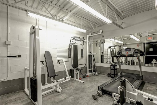 view of exercise room