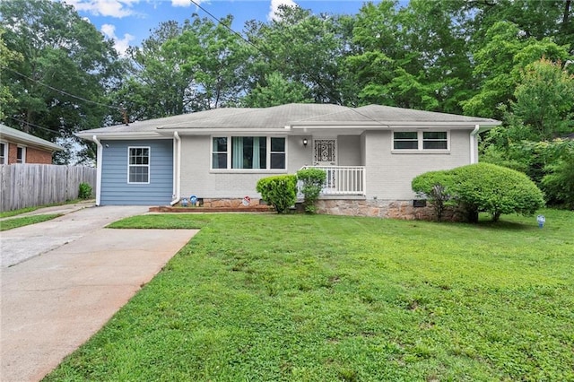 2756 Gresham Rd SE, Atlanta, GA 30316 - view of front of property with driveway, brick siding, and crawl space