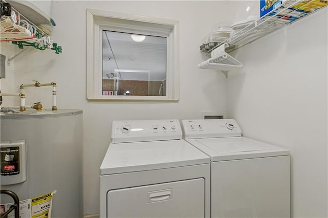 3110 Springdale Park Cir, Gainesville, GA 30506 - laundry room with water heater and washing machine and clothes dryer