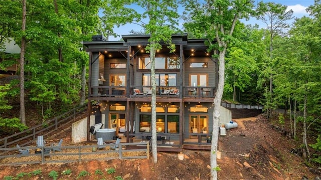 back of house with a patio area