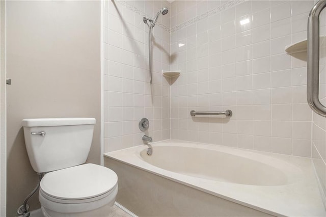 205 Peachtree Forest Ter, Peachtree Corners, GA 30092 - bathroom featuring toilet and washtub / shower combination