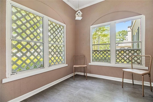 205 Peachtree Forest Ter, Peachtree Corners, GA 30092 - unfurnished room with plenty of natural light and crown molding