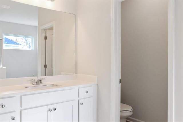 bathroom with vanity and an enclosed shower