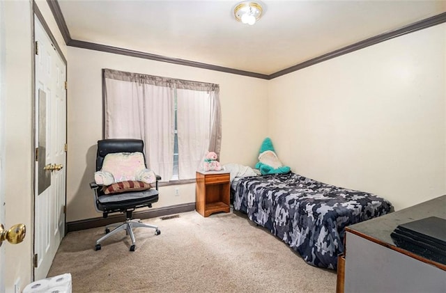 3514 Blackberry Ln SE, Conyers, GA 30094 - carpeted bedroom with crown molding and baseboards