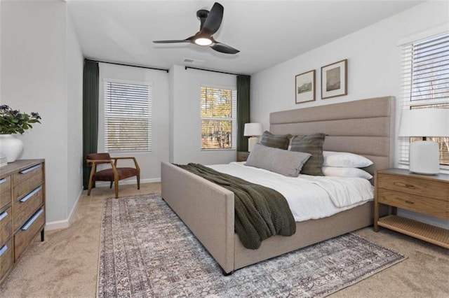 227 Ivey Ter Unit 36, Temple, GA 30179 - bedroom with light carpet and ceiling fan