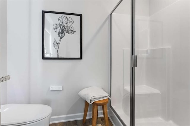 227 Ivey Ter Unit 36, Temple, GA 30179 - bathroom with a stall shower and baseboards