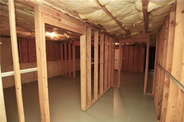 view of basement