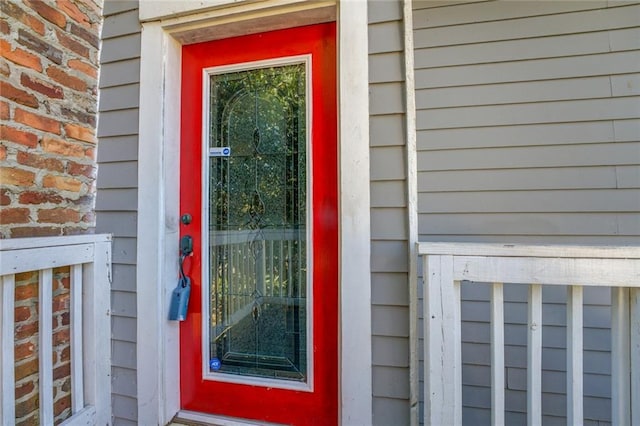 view of exterior entry