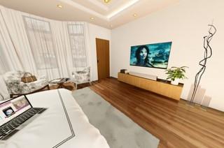 110 Serenity Pl, Fayetteville, GA 30214 - home theater room with wood finished floors and recessed lighting