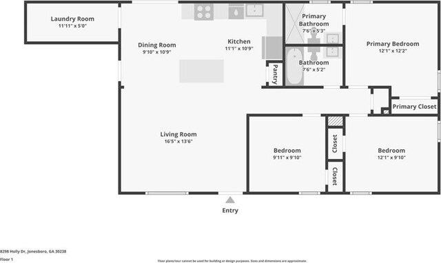 8298 Holly Dr, Jonesboro, GA 30238 - view of layout