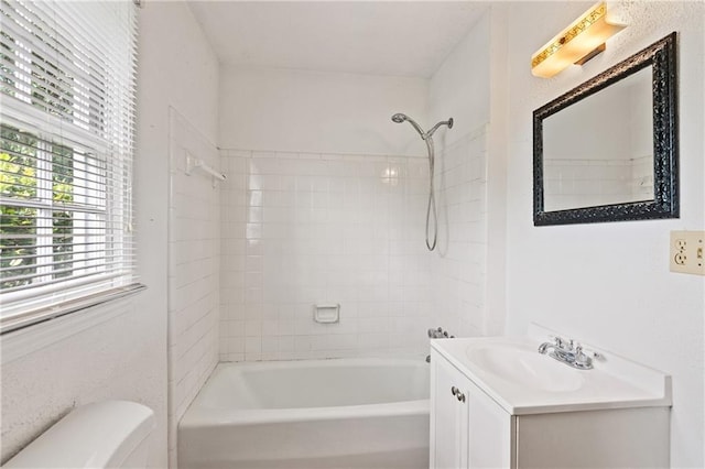 5128 Lavista Rd, Tucker, GA 30084 - full bath with vanity, shower / bath combination, and toilet