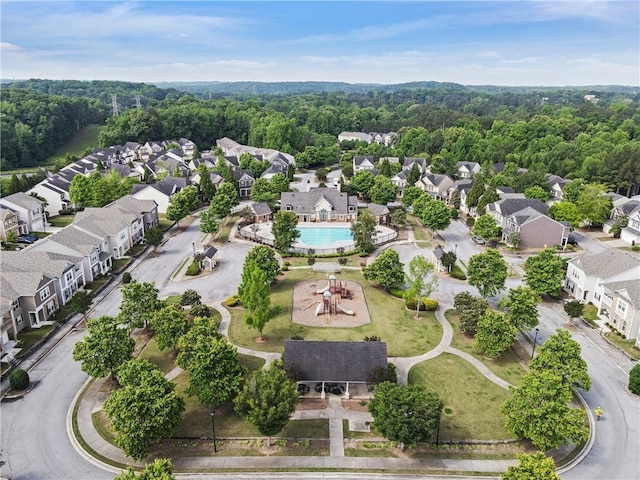 birds eye view of property