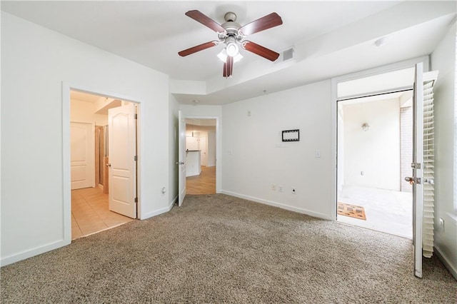 390 17th St NW Unit 2053, Atlanta, GA 30363 - unfurnished bedroom featuring carpet, ensuite bathroom, and a ceiling fan