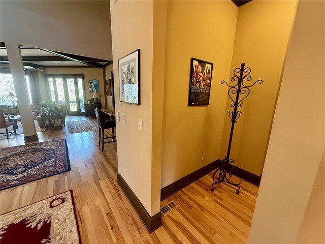 136 Timothy Park Ln, Athens, GA 30606 - hall with light wood-type flooring and baseboards