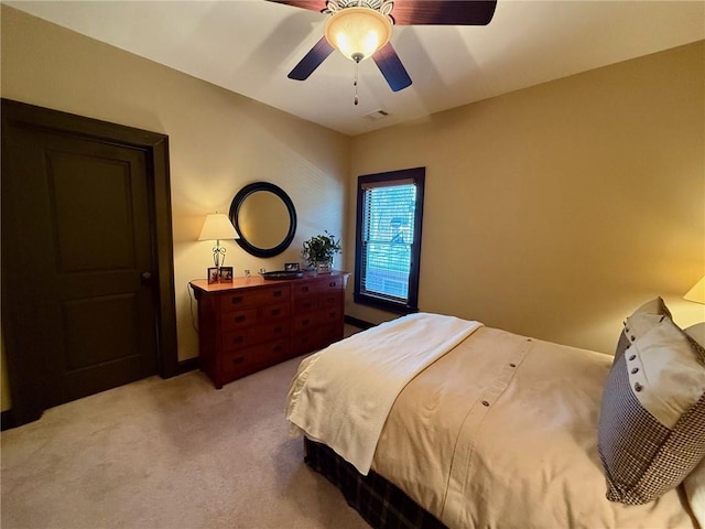 136 Timothy Park Ln, Athens, GA 30606 - bedroom with light carpet and a ceiling fan