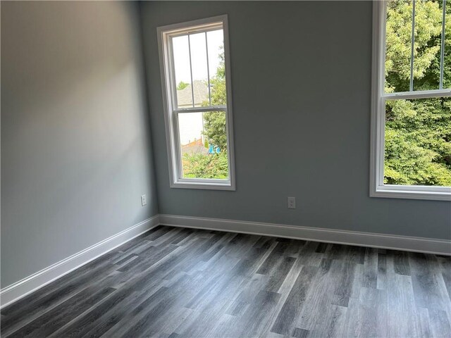 154 Pope Paul Path, Dallas, GA 30132 - unfurnished room with dark wood-type flooring, baseboards, and plenty of natural light