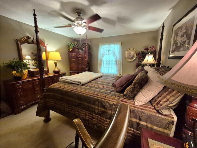 4094 Carlisle Pl, Stone Mountain, GA 30083 - bedroom featuring light colored carpet and a ceiling fan