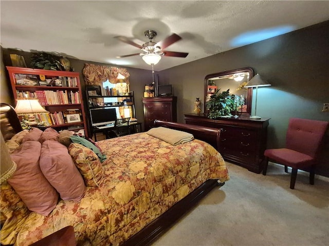 4094 Carlisle Pl, Stone Mountain, GA 30083 - carpeted bedroom featuring a ceiling fan