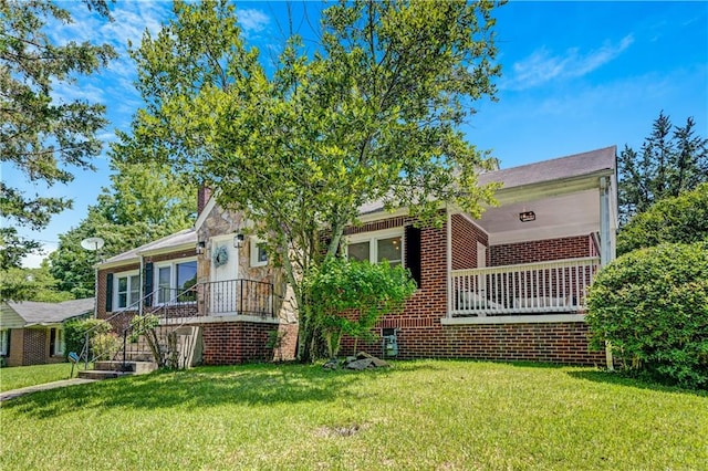 1544 Brewer Blvd SW, Atlanta, GA 30310 - view of front of property with a front lawn and brick siding