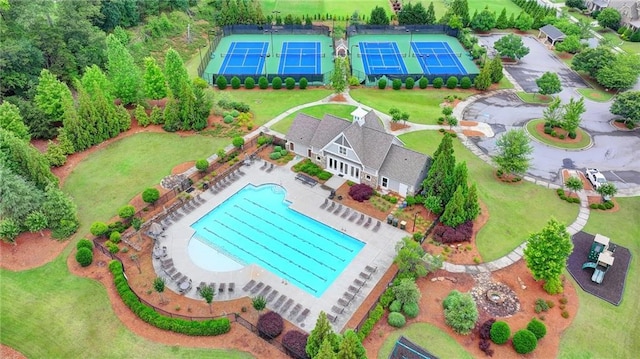 5770 Bridleton Xing, Suwanee, GA 30024 - bird's eye view of a pool