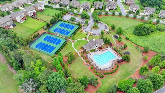 5770 Bridleton Xing, Suwanee, GA 30024 - aerial view of residential area with a pool