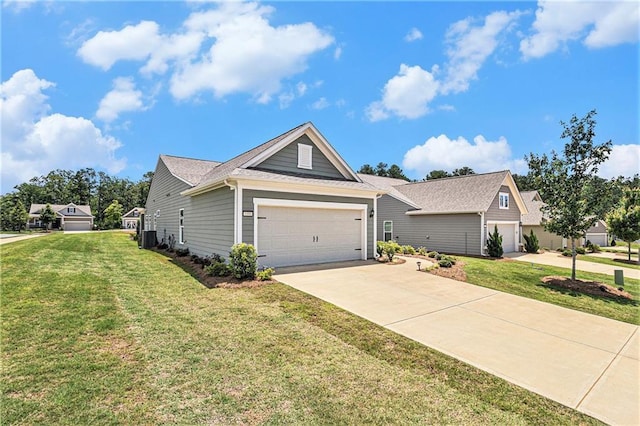 1000 Eight Knot Ct, Greensboro, GA 30642 - ranch-style house with concrete driveway, a front lawn, and a garage