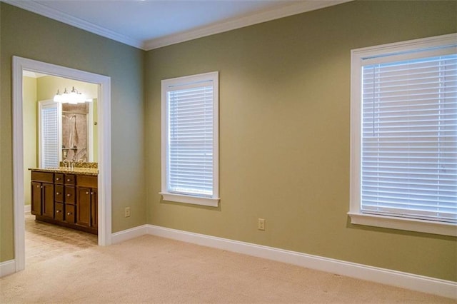105 Maplecrest Ln, Rome, GA 30161 - unfurnished room featuring light carpet and ornamental molding