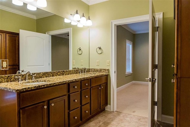 105 Maplecrest Ln, Rome, GA 30161 - full bath with crown molding and double vanity