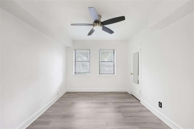 330 3rd St Apt 1, Atlanta, GA 30308 - spare room with ceiling fan, baseboards, and wood finished floors