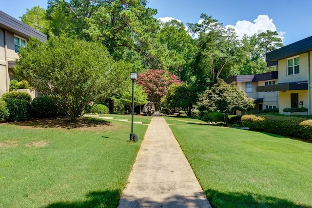 view of home's community featuring a yard