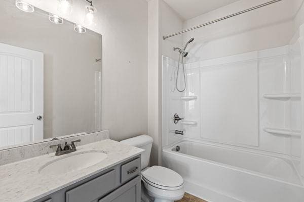 1494 Weeping Tree Cir, Auburn, GA 30548 - full bathroom featuring vanity and tub / shower combination