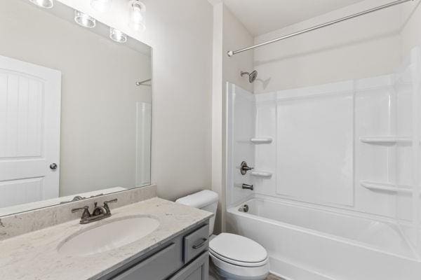 1494 Weeping Tree Cir, Auburn, GA 30548 - bathroom featuring vanity and washtub / shower combination