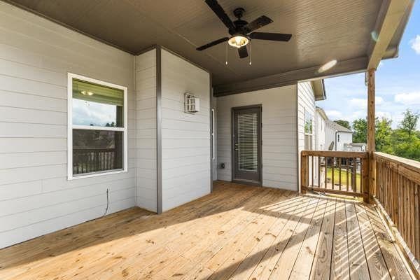 1494 Weeping Tree Cir, Auburn, GA 30548 - deck with a ceiling fan