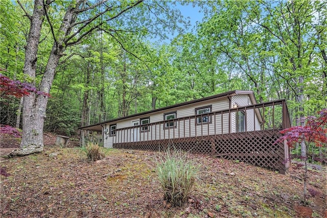 725 Bearmeat Spur, Hiawassee, GA 30546 - view of front of house with a deck