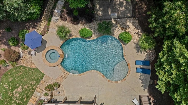 3560 Greenside Ct, Dacula, GA 30019 - aerial view of a pool