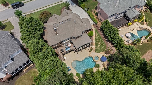 3560 Greenside Ct, Dacula, GA 30019 - aerial view of a pool area