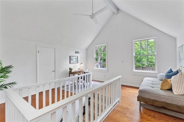 343 Josephine St NE, Atlanta, GA 30307 - hall featuring healthy amount of natural light and light wood-style flooring