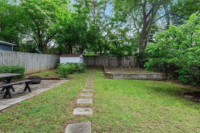 343 Josephine St NE, Atlanta, GA 30307 - fenced backyard featuring a shed and a patio