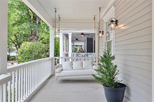 343 Josephine St NE, Atlanta, GA 30307 - porch with a ceiling fan