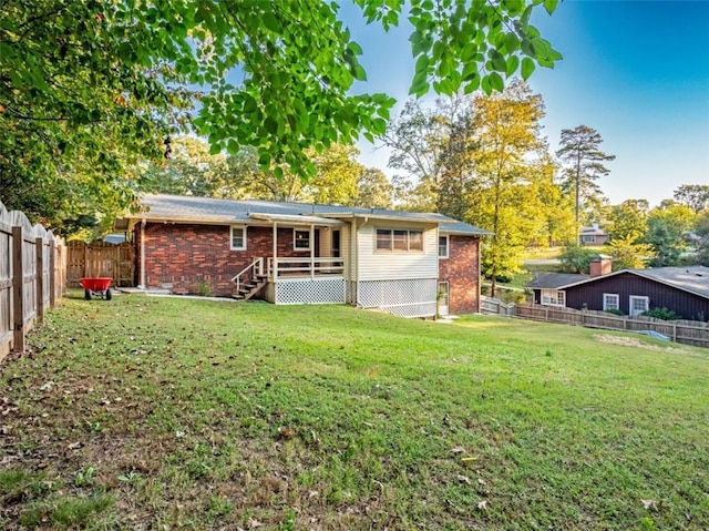 view of outdoor structure featuring a fenced backyard