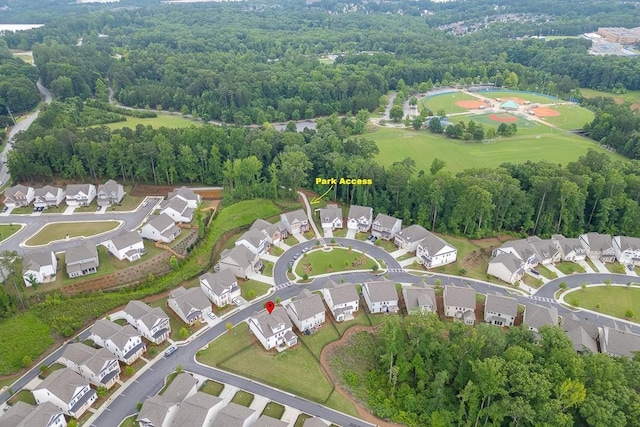 1459 Bennett Creek Ovlk, Suwanee, GA 30024 - aerial view of property's location featuring nearby suburban area
